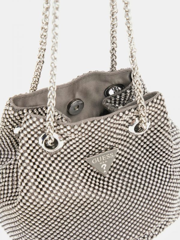 GUESS Taşlı Mini El Çantası HWRY9350750
