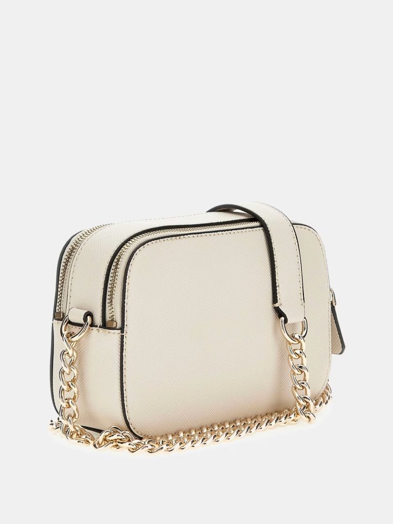 GUESS Noelle Saffiano Mini Çapraz Çanta HWZG9672140 - EKRU