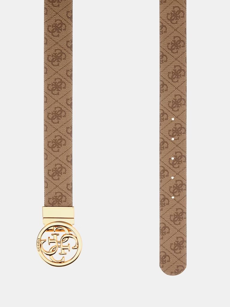 GUESS Nolana 4G Logolu Kemer BW9166P4235 - Latte
