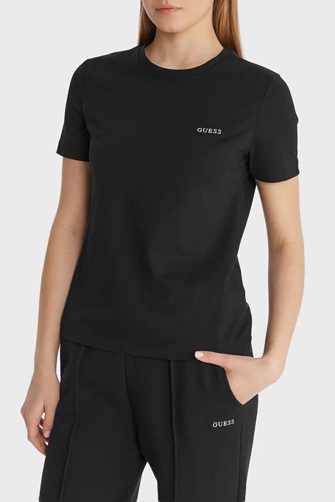 GUESS T-SHIRT V6RI07J1314 - Siyah