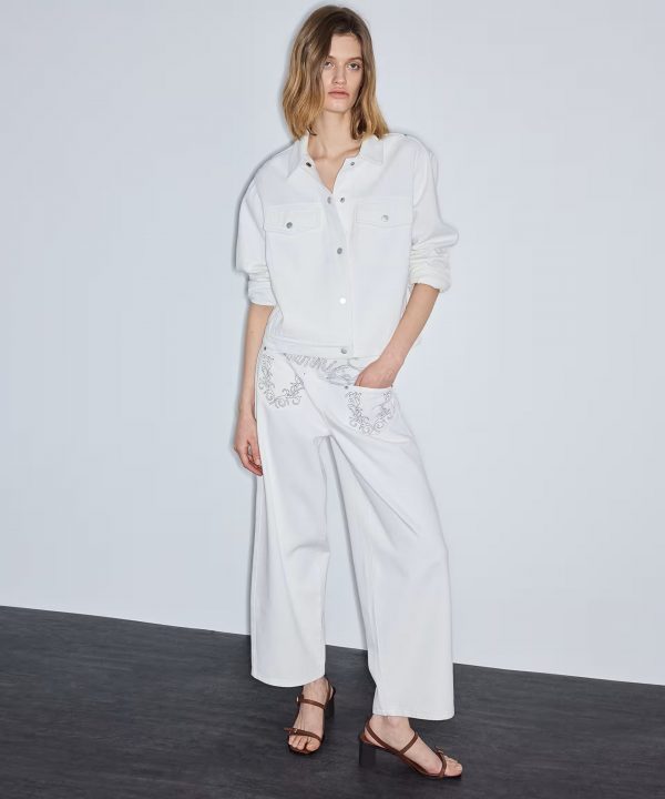 İPEKYOL Nakışlı ve görsel baskılı Ceket IS1260005049