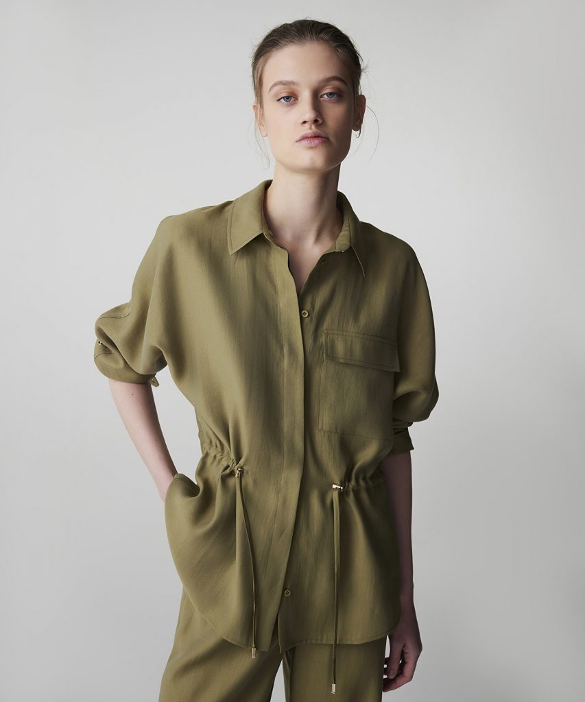 İPEKYOL Ayarlanabilir Bel Gömlek Ceket IS1260005084