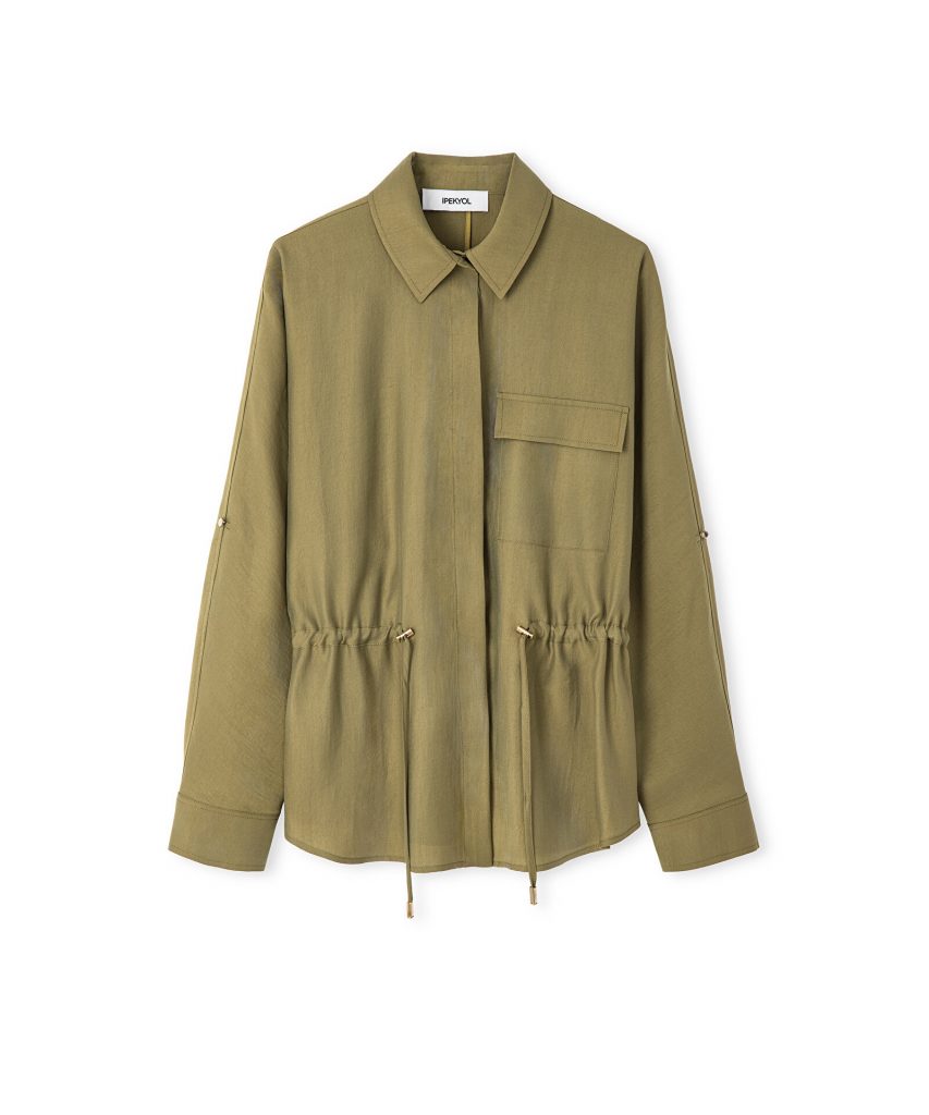 İPEKYOL Ayarlanabilir Bel Gömlek Ceket IS1260005084