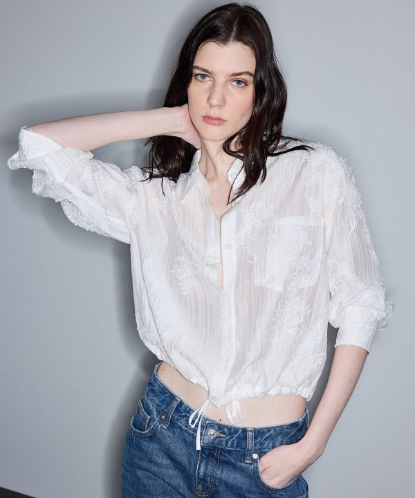 İPEKYOL Nakış Aplikeli Gömlek IS1260025151