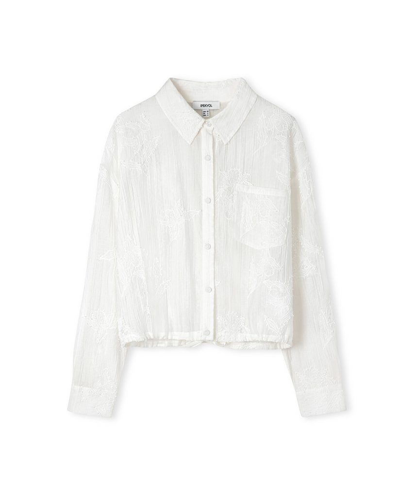 İPEKYOL Nakış Aplikeli Gömlek IS1260025151