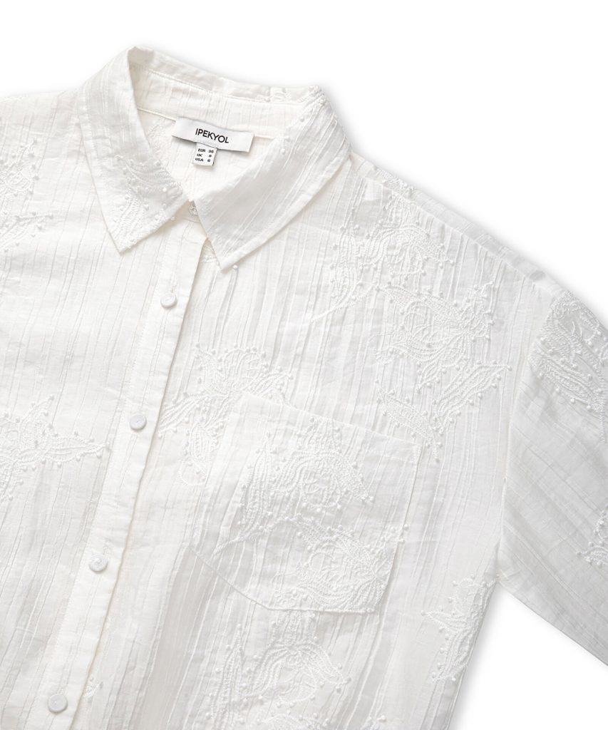 İPEKYOL Nakış Aplikeli Gömlek IS1260025151