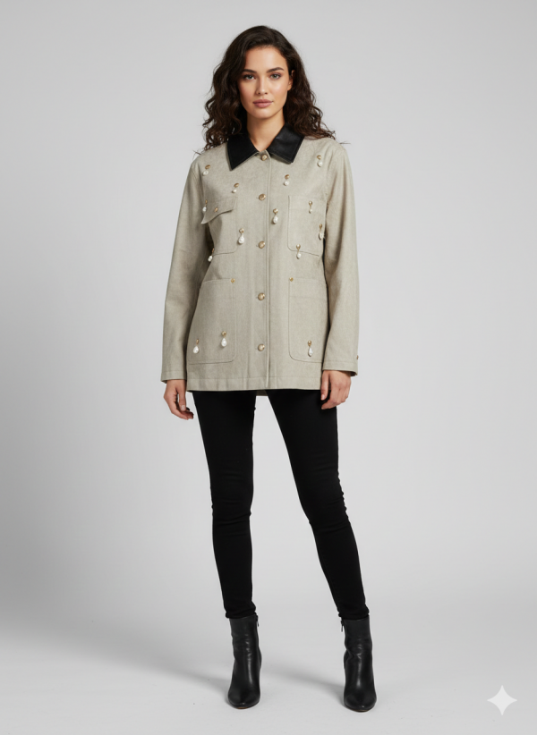 İPEKYOL İnci Taşlı Ceket IS1260012029