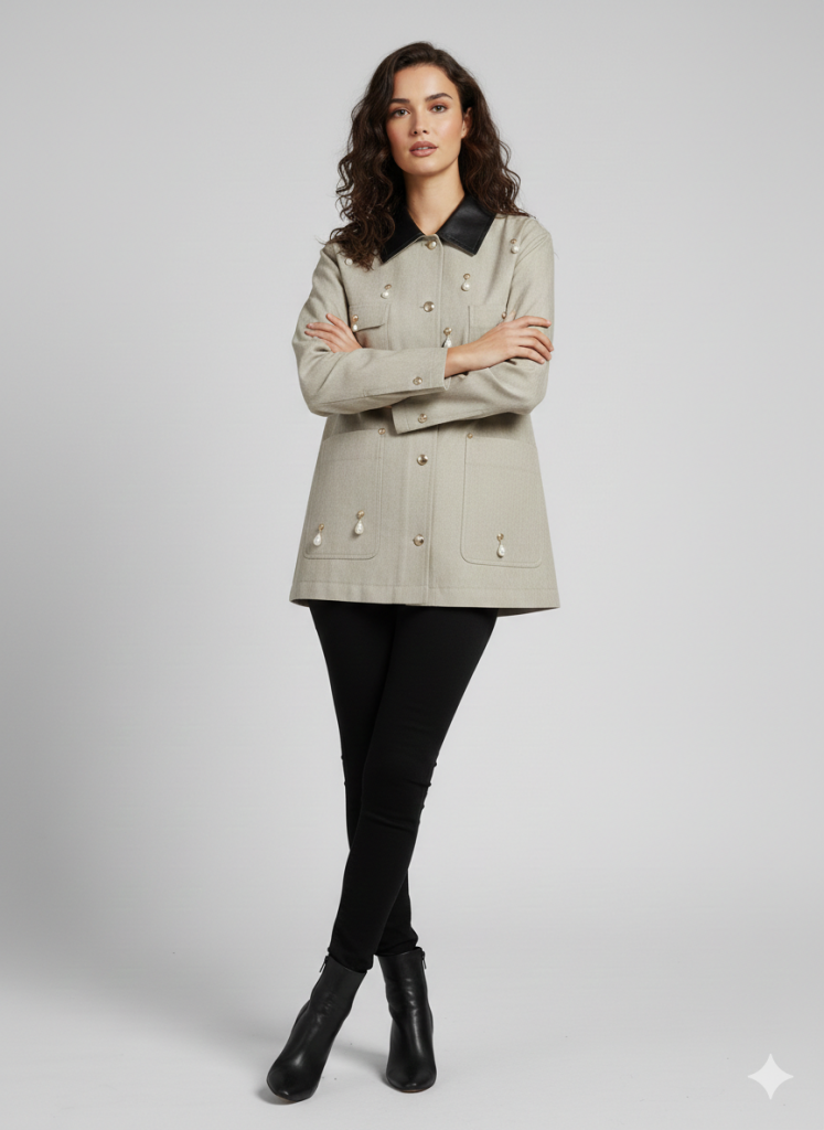 İPEKYOL İnci Taşlı Ceket IS1260012029