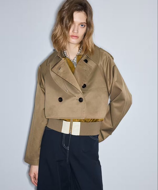 İPEKYOL Çift Parça Görünüm Kumaş Mix Mont IS1260012036