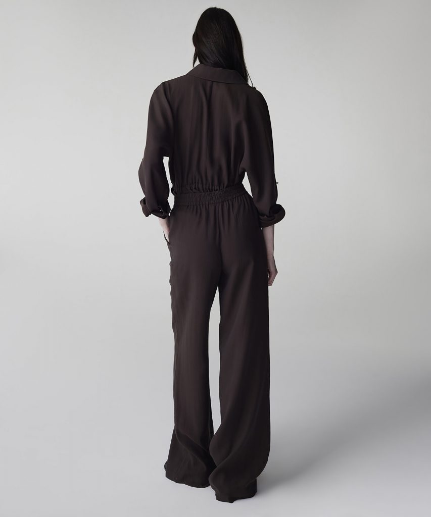 İPEKYOL Elastik bel wide leg fit pantolon IS1260003156