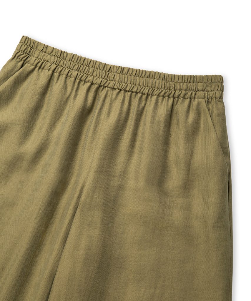 İPEKYOL Elastik bel wide leg fit pantolon IS1260003156 - A.HAKİ