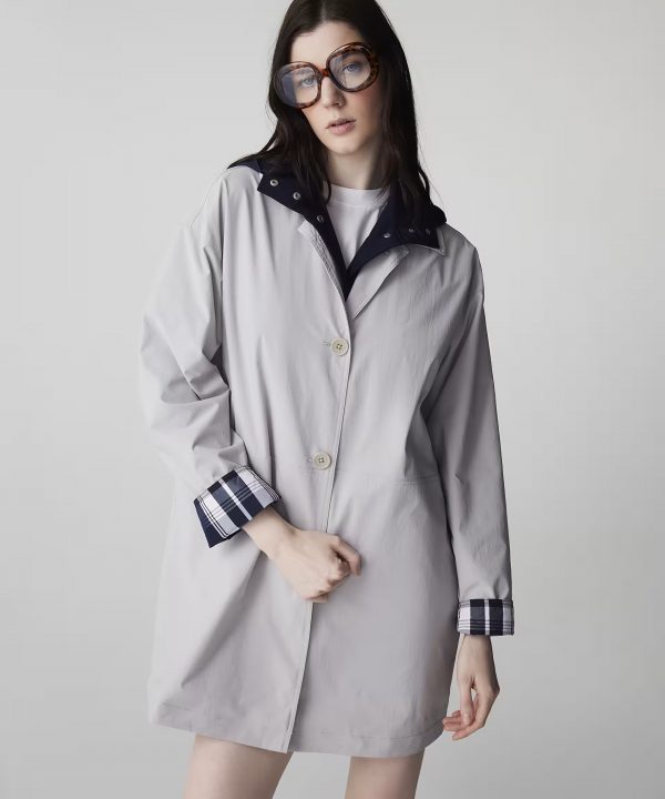 İPEKYOL Çift parça görünüm teknik kumaş Trenç IS1260011009