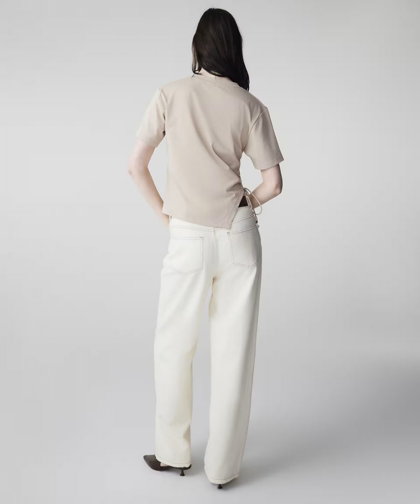 İPEKYOL Slogan aplikeli tişört IS1260070045 - naturel