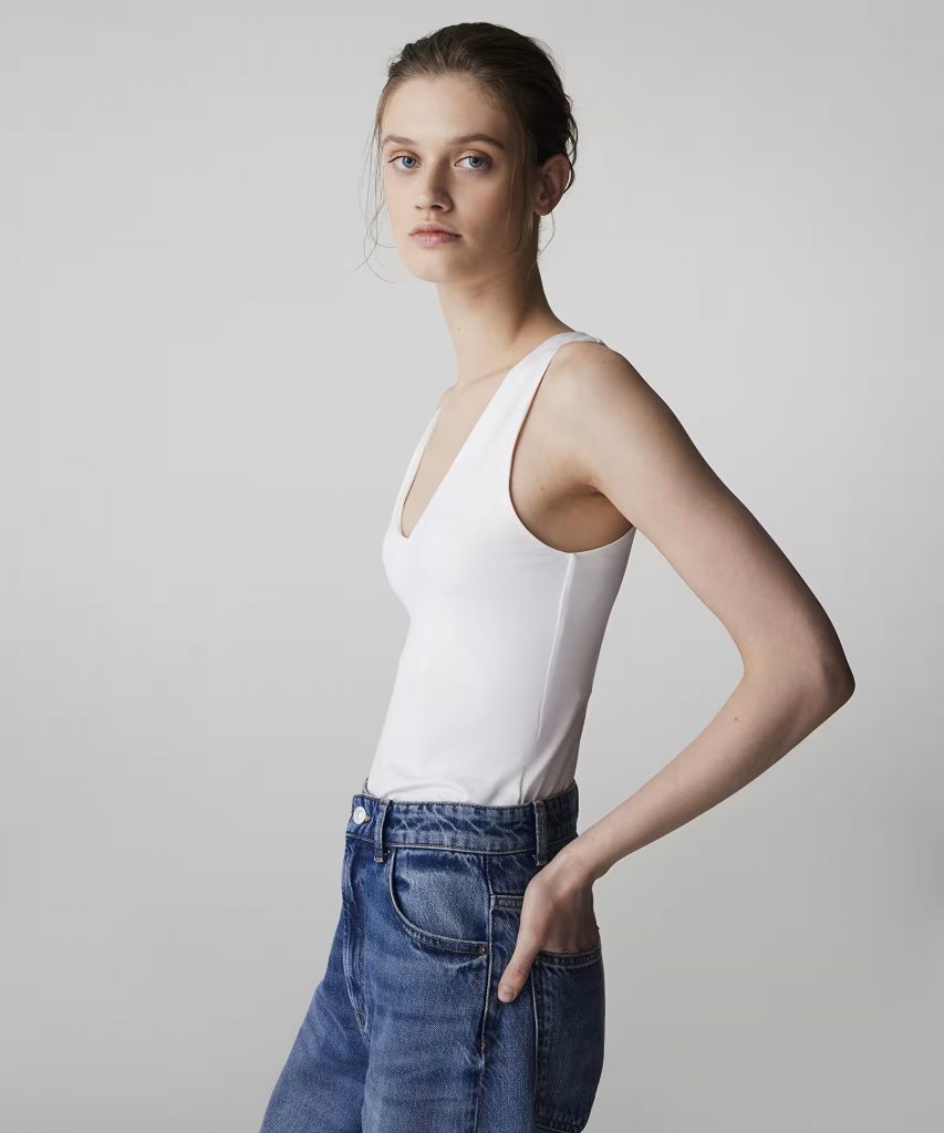 İPEKYOL V Yaka Basic T-Shirt IS1260070100