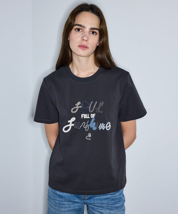 İPEKYOL Slogan Nakışlı T-shirt IS1260070103