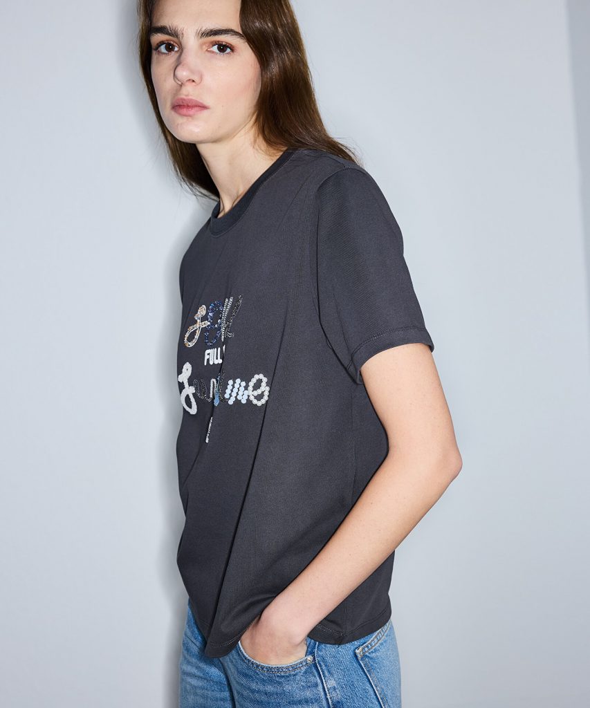 İPEKYOL Slogan Nakışlı T-shirt IS1260070103