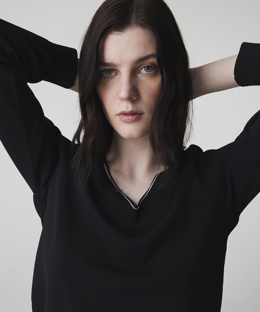 İPEKYOL Strass Taş Şeritli Triko IS1260050073 - Siyah