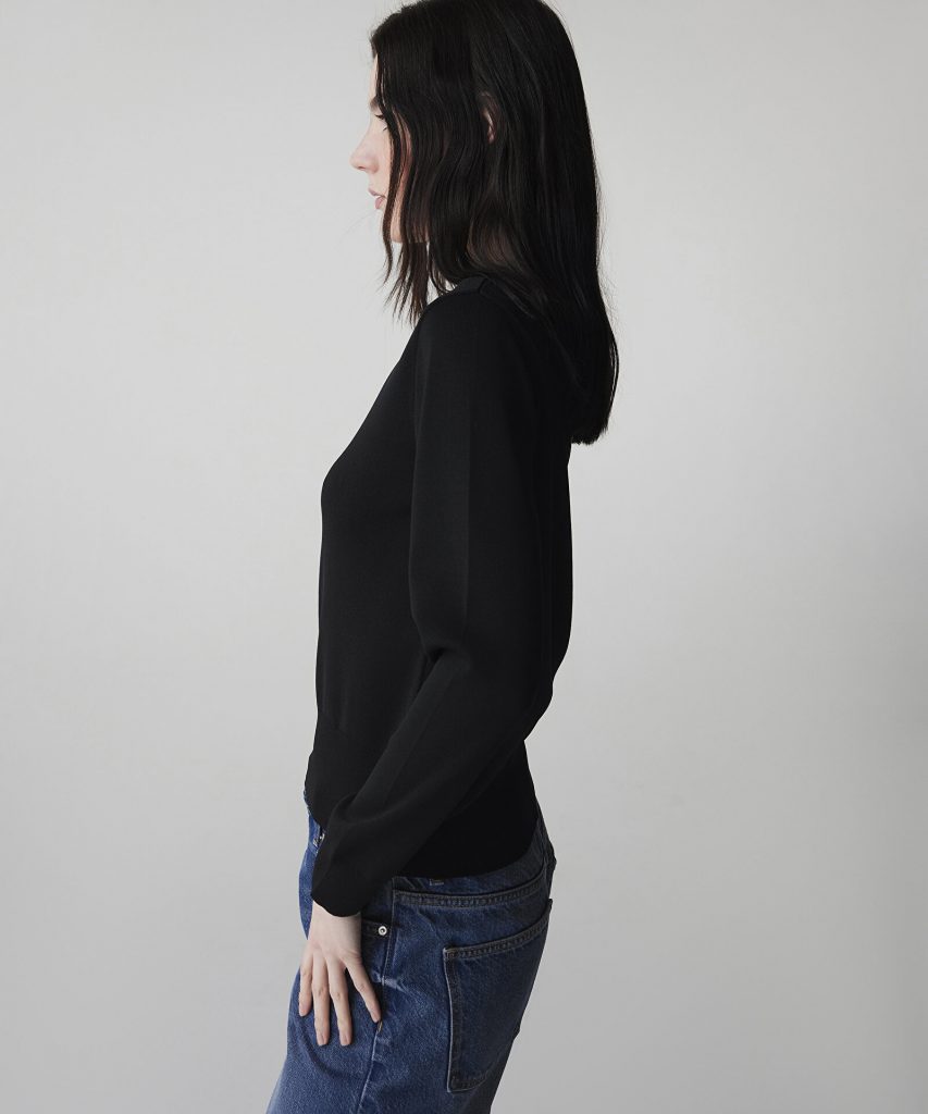 İPEKYOL Strass Taş Şeritli Triko IS1260050073 - Siyah