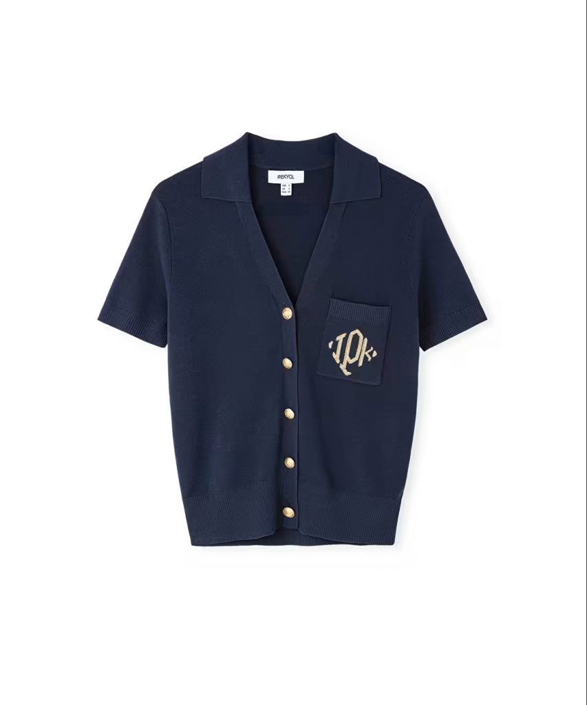 İPEKYOL Monogram Nakışlı Triko Bluz IS1260050079