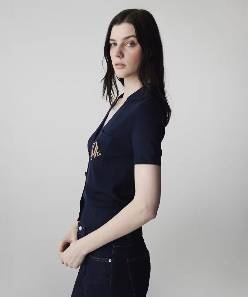 İPEKYOL Monogram Nakışlı Triko Bluz IS1260050079