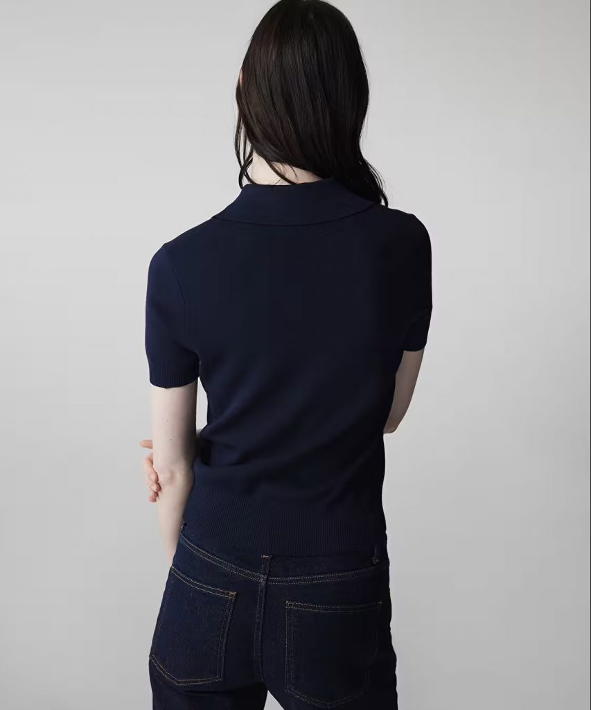 İPEKYOL Monogram Nakışlı Triko Bluz IS1260050079 - Lacivert