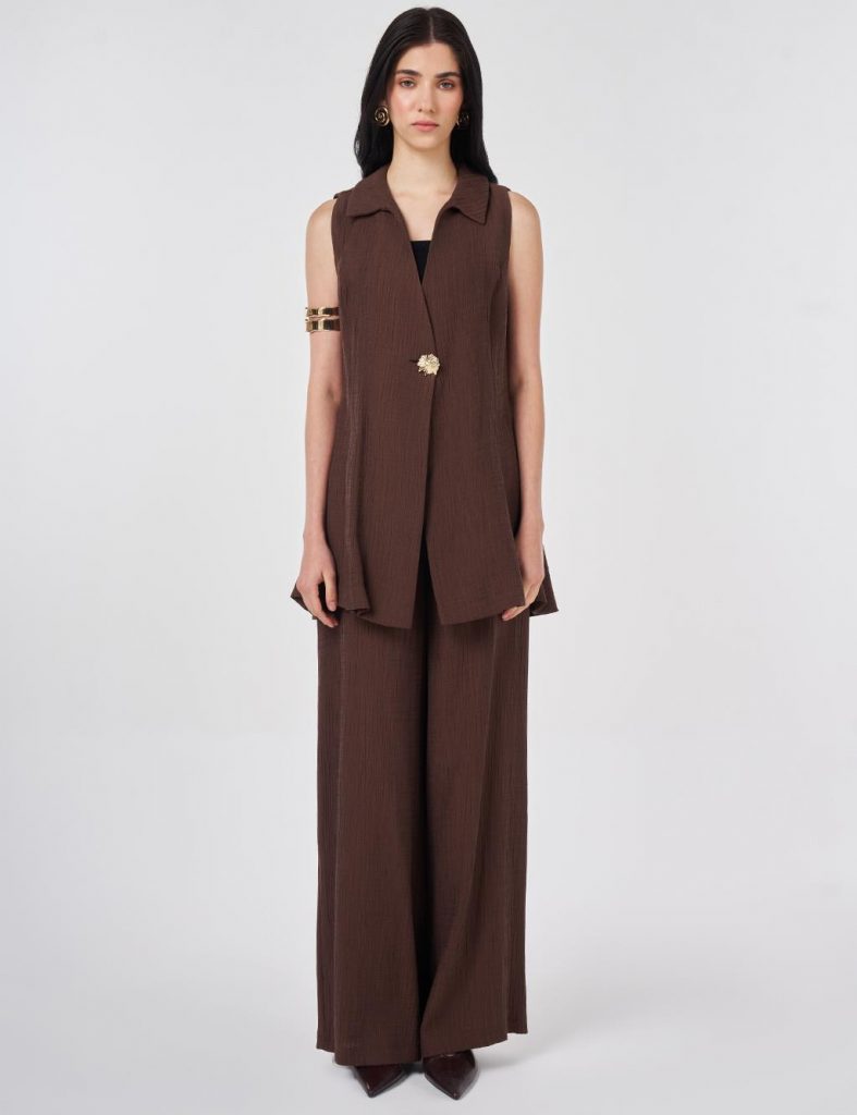 KAYRA Lyocell Viskon Yelekli Takım  16042