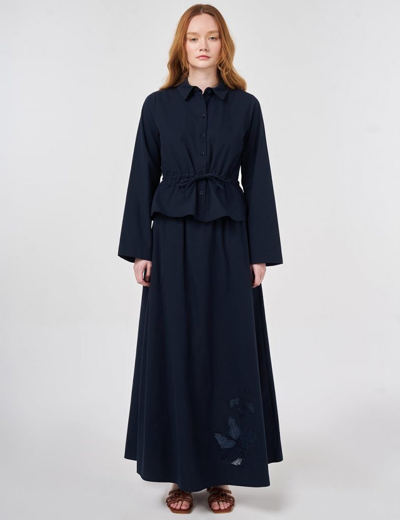 KAYRA %100 Pamuklu Nakış Aplikeli Etekli Takım  76001