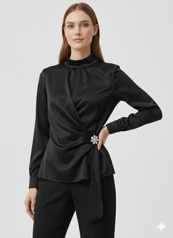 KAYRA Önü Tokalı Gömlek 10025