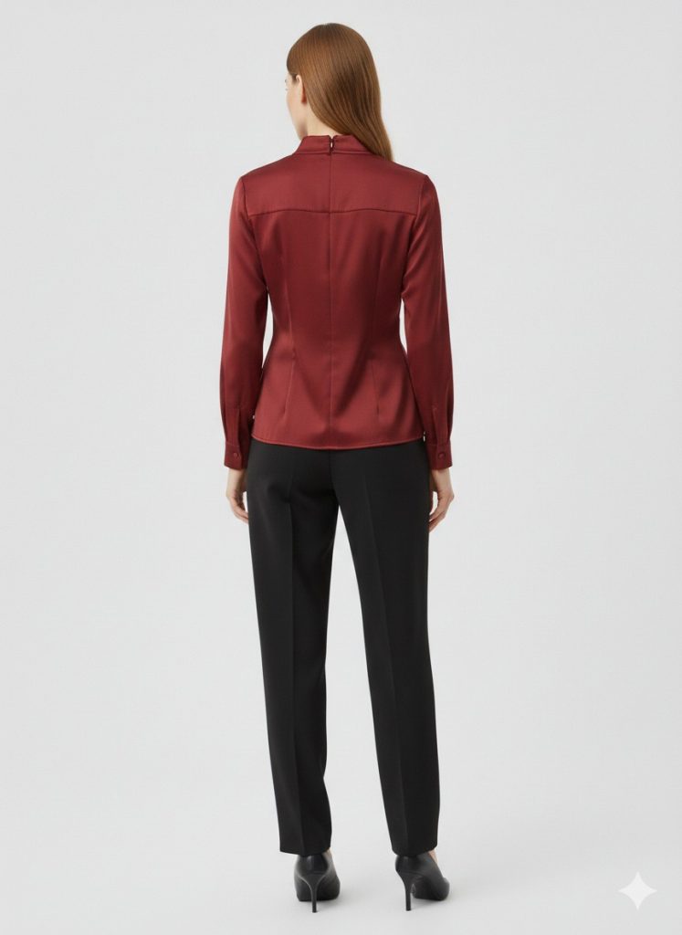 KAYRA Önü Tokalı Gömlek 10025 - visne