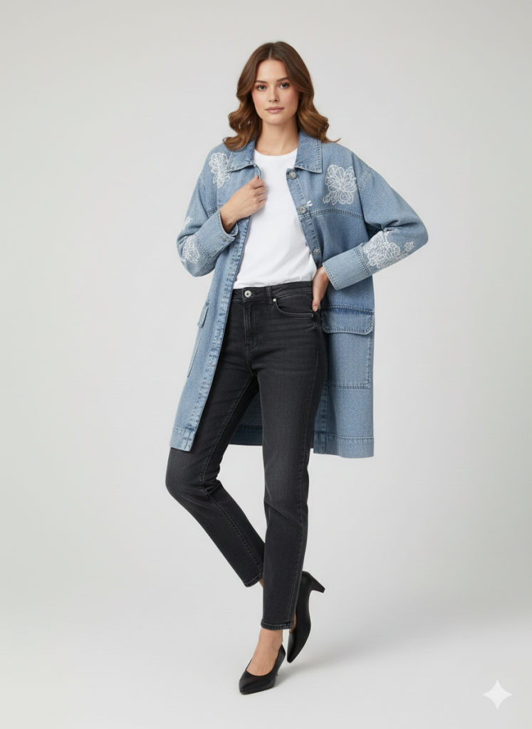 KAYRA Nakışlı Ceket 73011