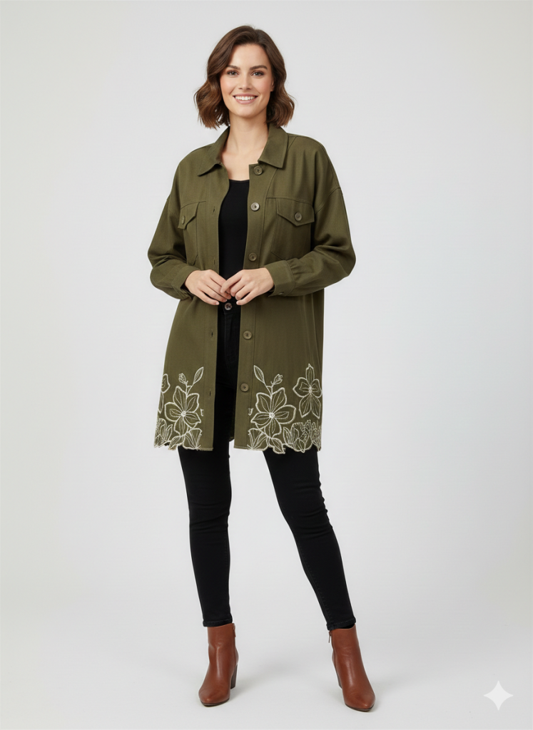 KAYRA Nakışlı Ceket 73019