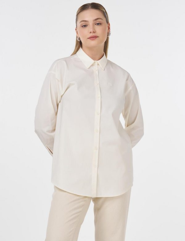 KAYRA Düğmeli Poplin Gömlek  11503