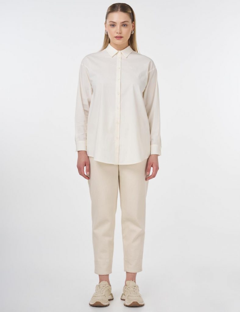 KAYRA Düğmeli Poplin Gömlek  11503