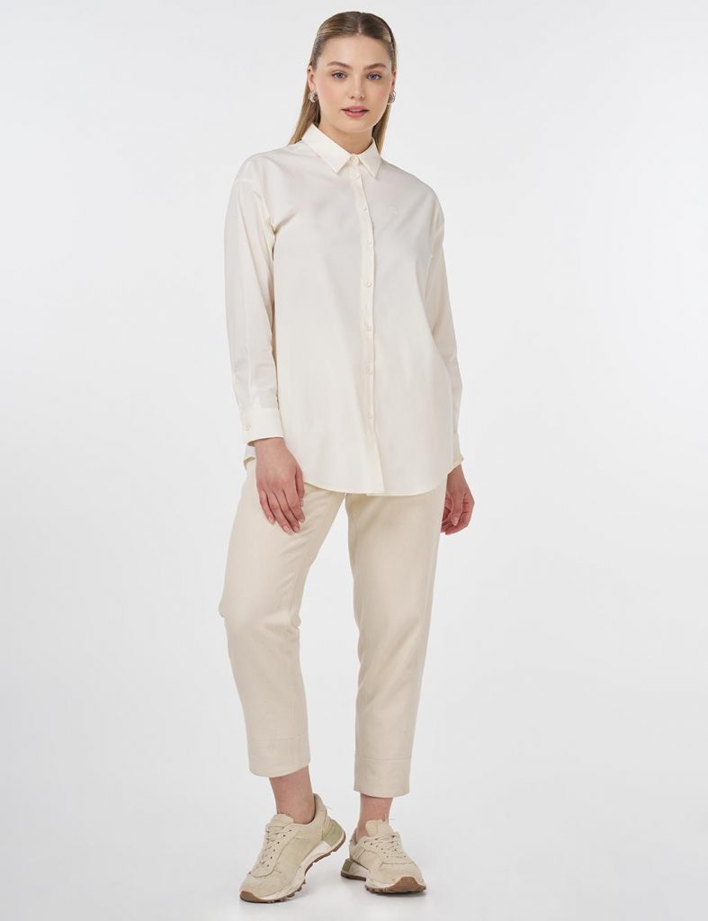 KAYRA Düğmeli Poplin Gömlek  11503