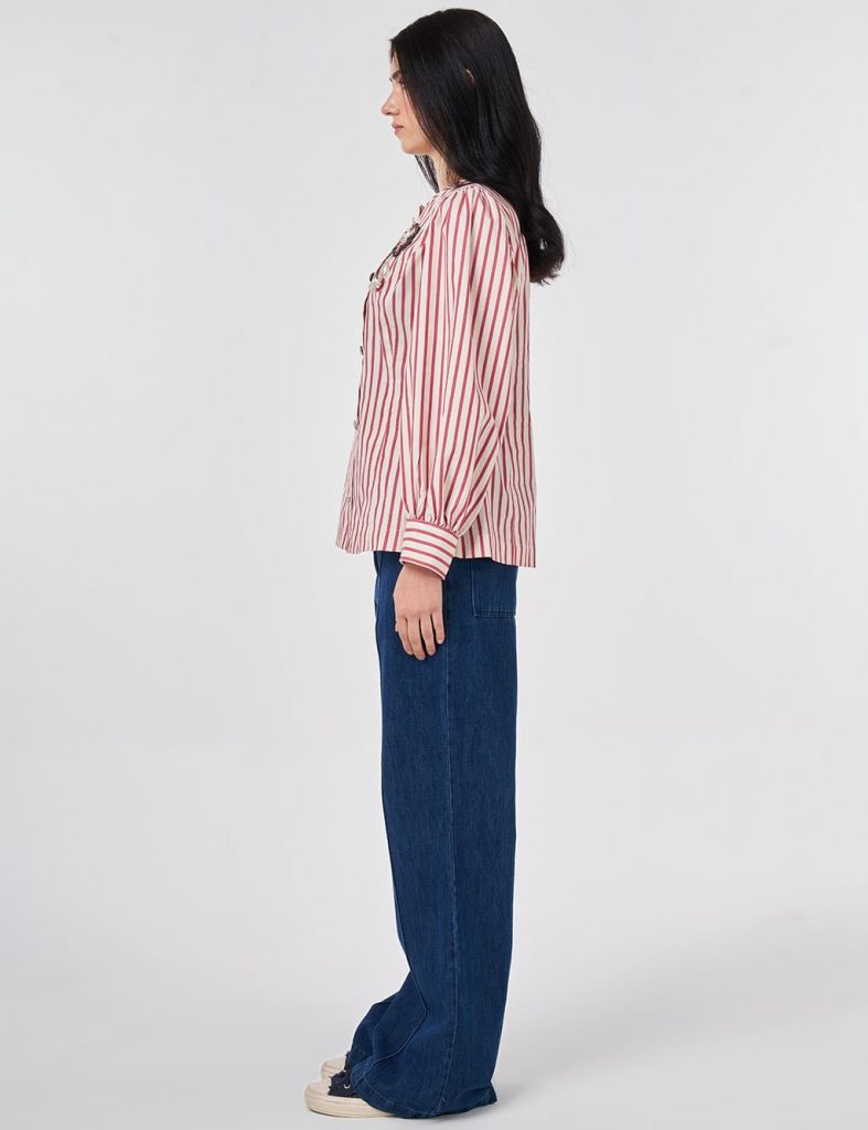 KAYRA Parlak Düğmeli Pamuklu Tunik 71003