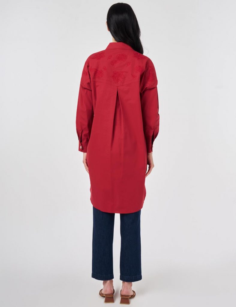 KAYRA %100 Pamuklu Nakış İşlemeli Tunik  71005