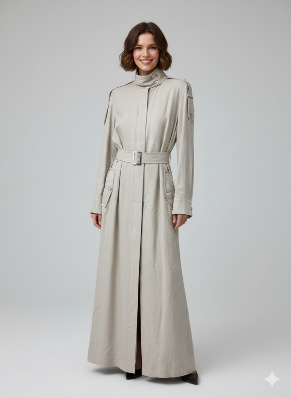 KAYRA Omuz Apoletli Beli Kuşaklı Kap 14019