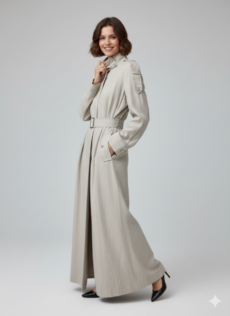 KAYRA Omuz Apoletli Beli Kuşaklı Kap 14019