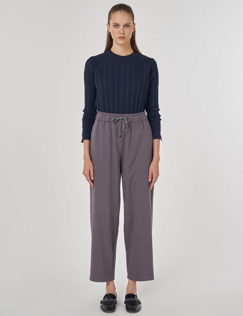 KAYRA Rahat Kesim Lyocell Pantolon 19005 - ANTRASİT