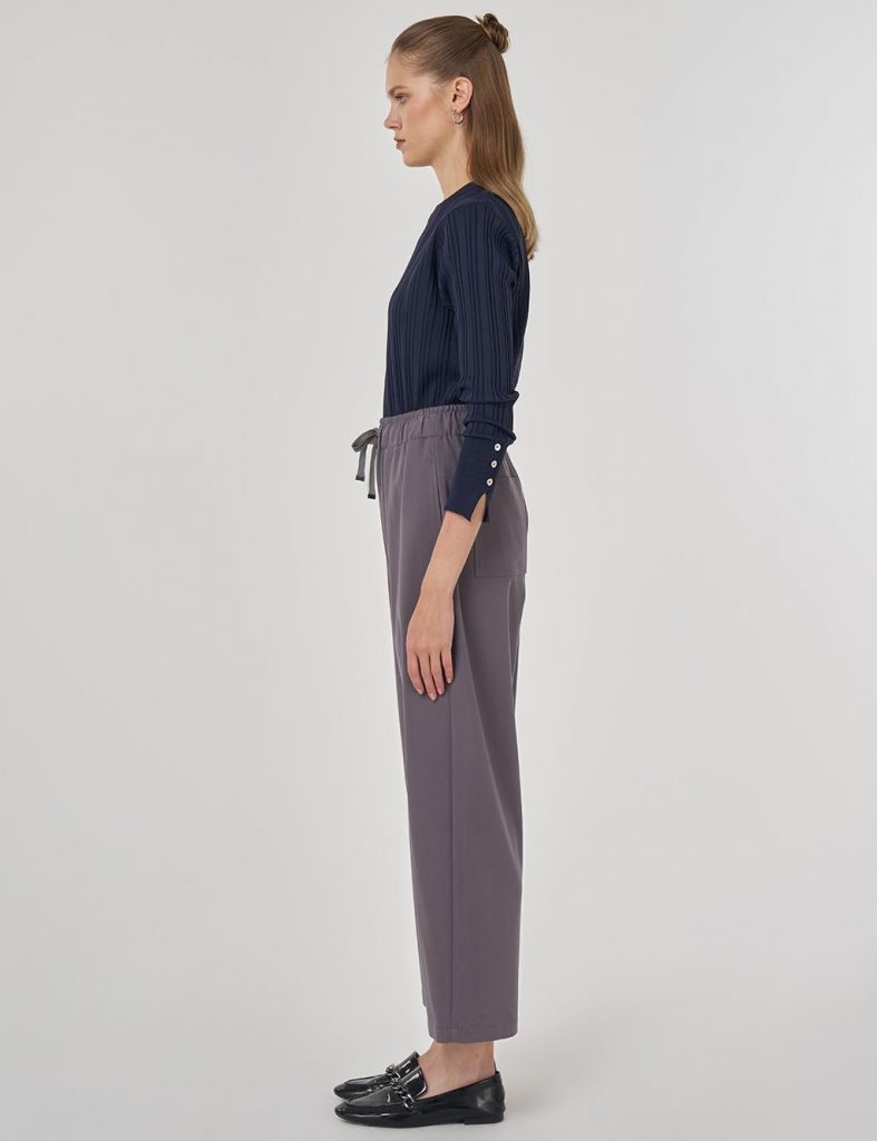 KAYRA Rahat Kesim Lyocell Pantolon 19005 - ANTRASİT