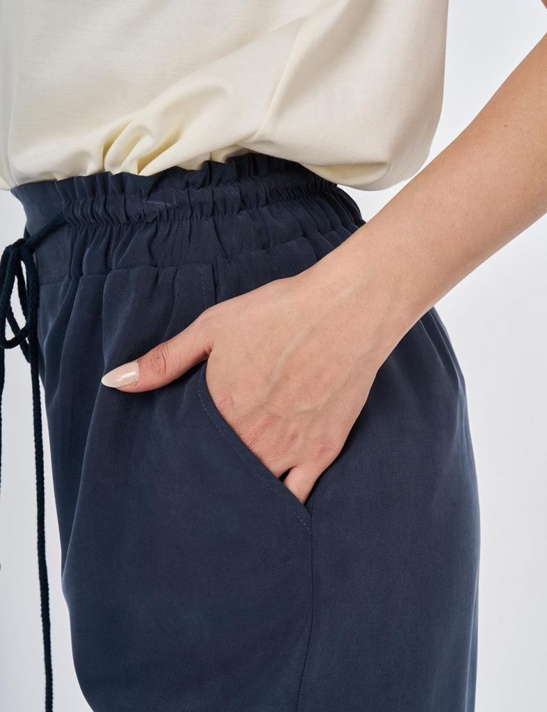 KAYRA Geniş Paça Modal Pantolon 79013A - Lacivert