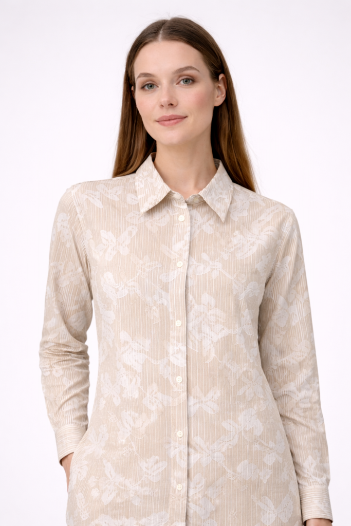 KAYRA Yaprak İşlemeli Tunik 21042