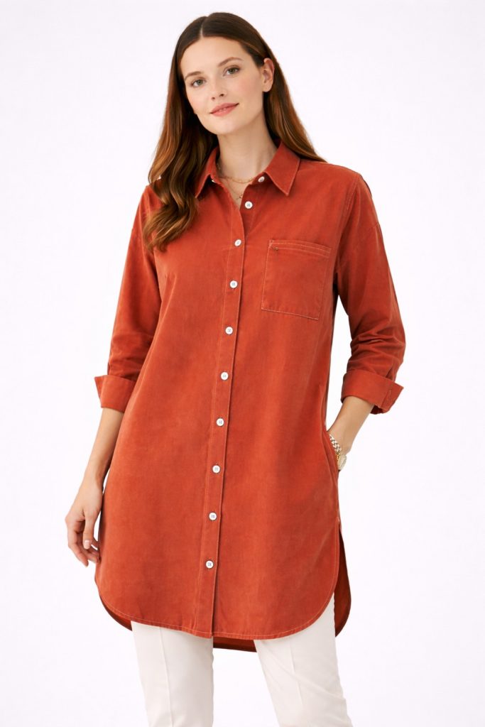 KAYRA Fermuar ve Cep Detaylı Tunik 21139