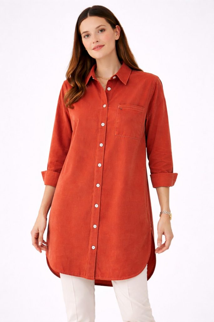 KAYRA Fermuar ve Cep Detaylı Tunik 21139