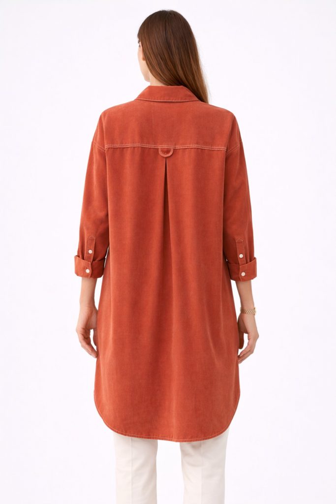 KAYRA Fermuar ve Cep Detaylı Tunik 21139