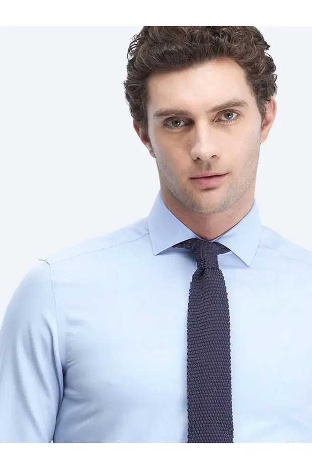 KİP Klasik Erkek Gömlek 4914 - MAVİ