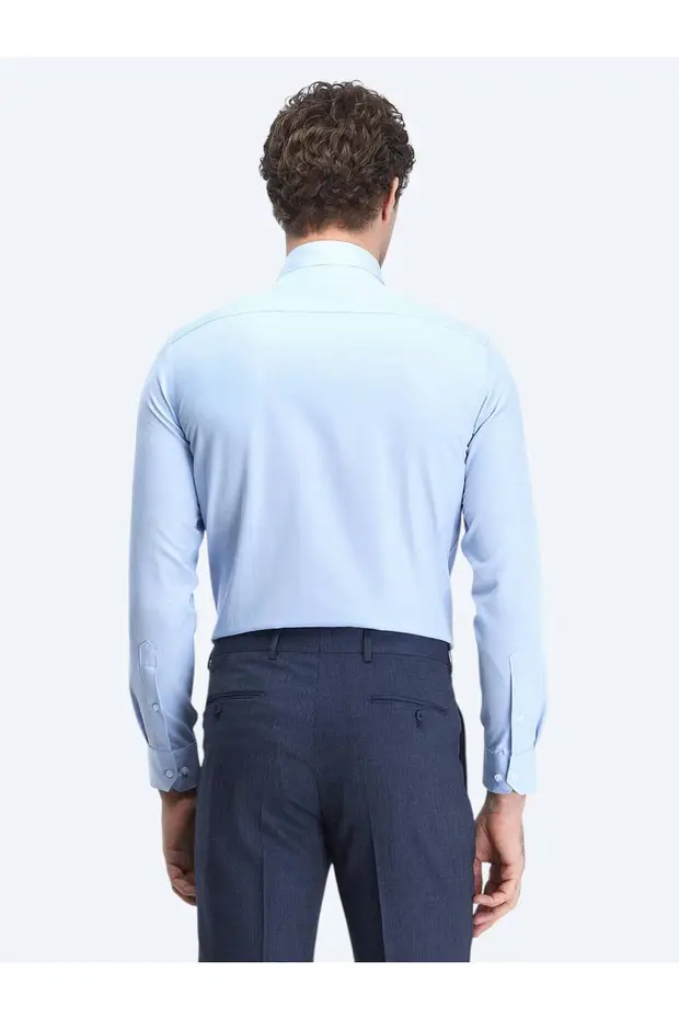 KİP Klasik Erkek Gömlek 4914 - MAVİ