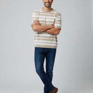 KİP Triko Yuvarlak Yaka T-shirt  10013 - BEJ