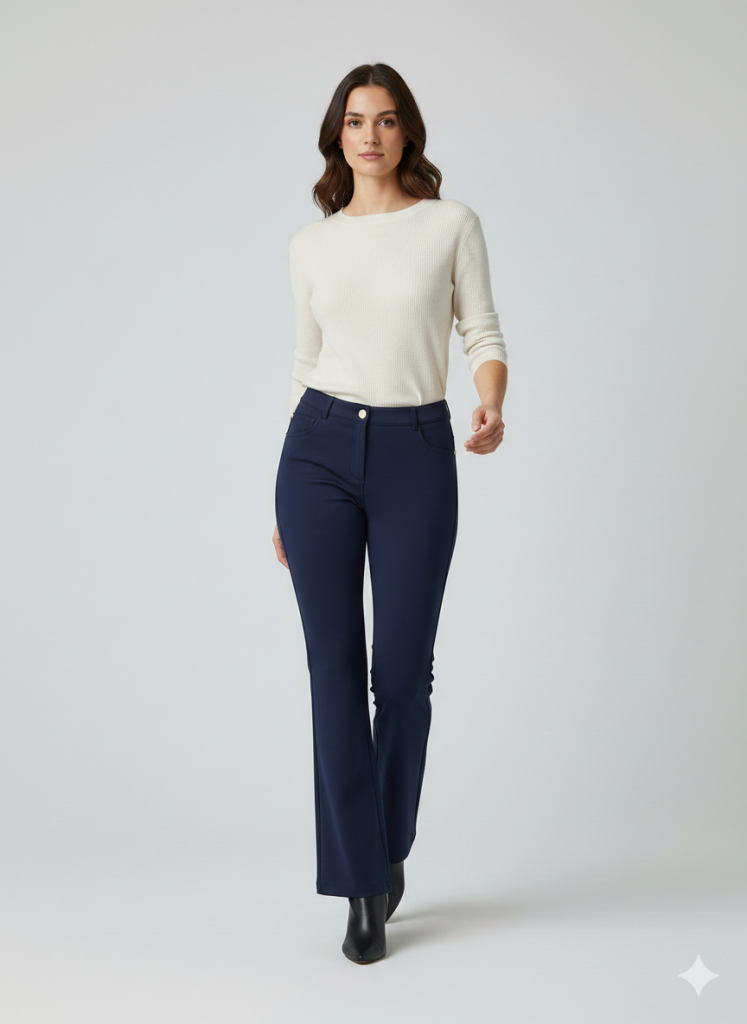 EKOL Beş Cep İspanyol Paça Pantolon 4034