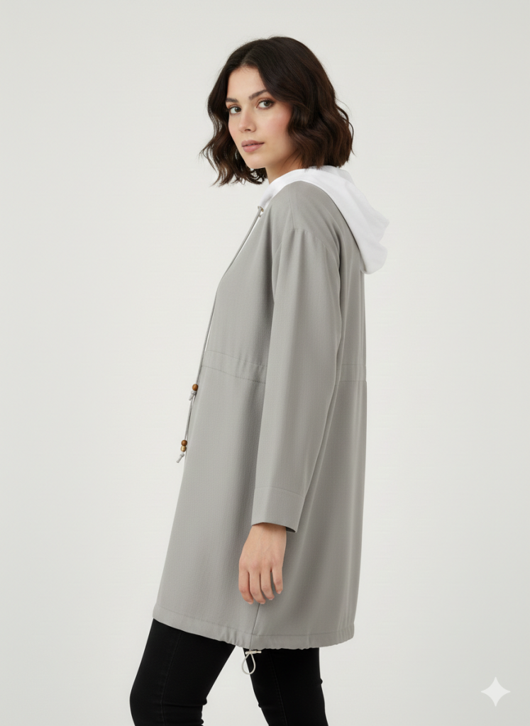 MASCARA Önü Bağcıklı Kapüşonlu Tunik 2116